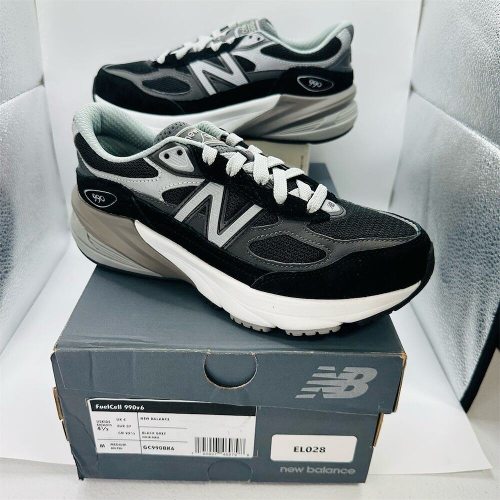 New Balance 990v6 FuelCell Black Grey GC990BK6 | Youth 4.5Y / Women’s 6 US | New